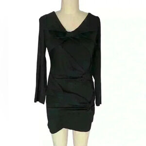 Robert Radriguez Knotted Black Mini  Dress Size 4